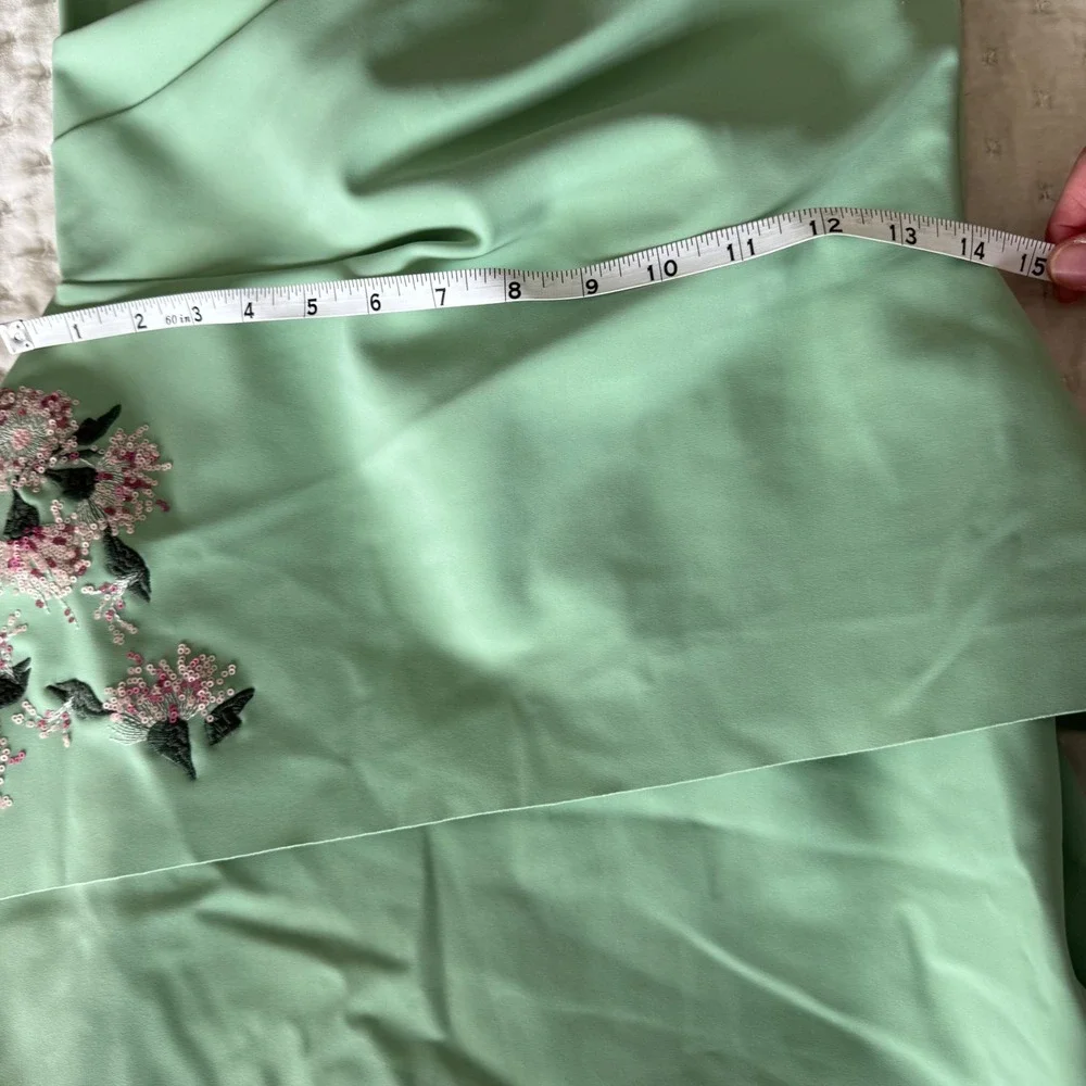 NWT Chiara Boni La Petite Robe One Shoulder Cocktail Dress Sequin Floral IT40/4 - Picture 11 of 16